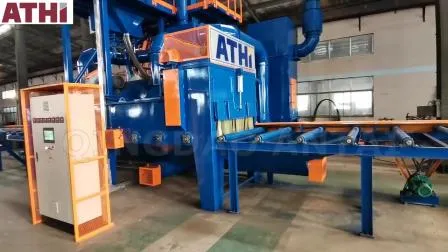 Steel Plates Roller Conveyor Shot Blasting Machine